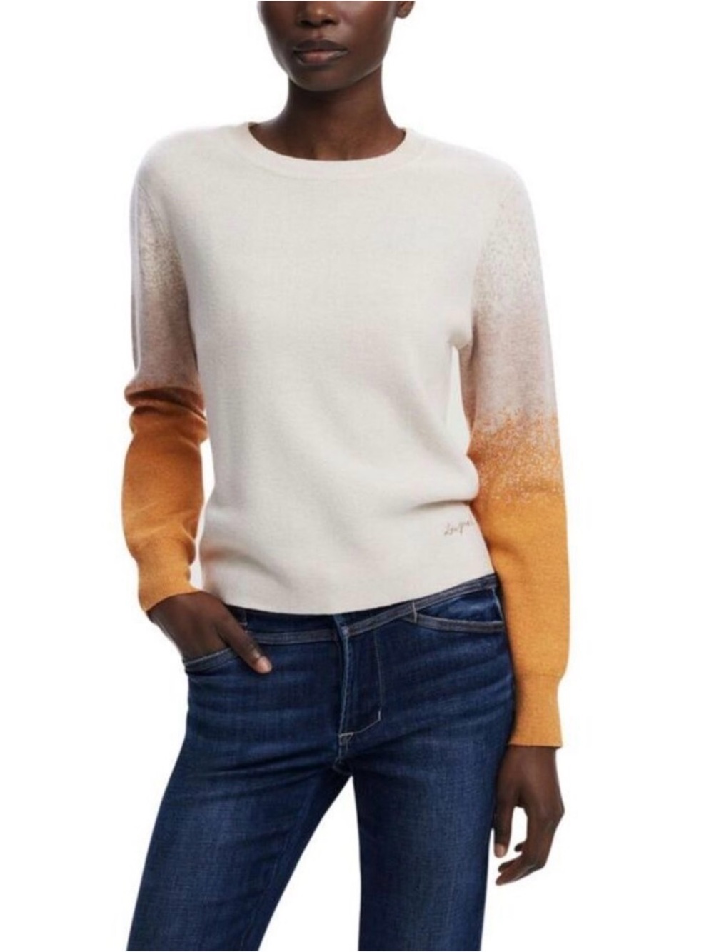 Desigual Crewneck Sweater Sweatshirt Gradient Ombre